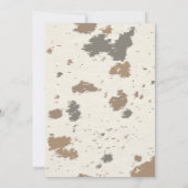 Cowboy Rodeo Pink Howdy Baby Dusche Sprinkle Einladung (Rückseite)