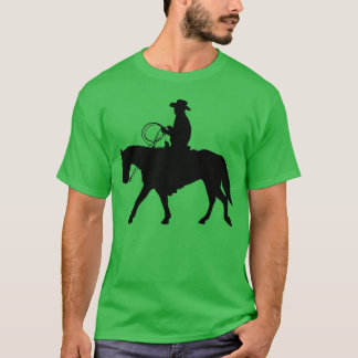 Cowboy Rodeo Rider Reiten Pferdebrille Freund T-Shirt