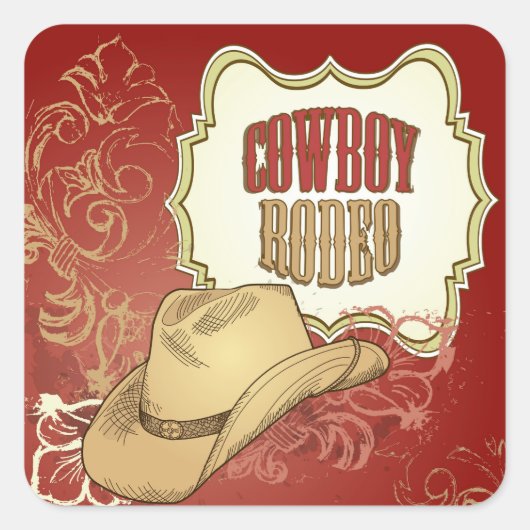 Cowboy Rodeo Stickers (Vorderseite)