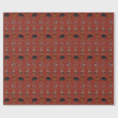 Cowboy-Rodeo-Tackling Geschenkpapier (Flach)