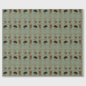 Cowboy-Rodeo-Tackling Geschenkpapier (Flach)