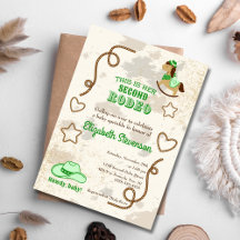 Cowboy Rodeo Unisex Howdy Baby Dusche Sprinkle