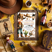 Cowboy Rodeo Western Boy Birthday Einladung