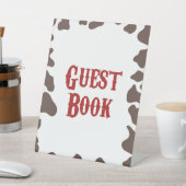 Cowboy Rodeo Western Gästebuch Sockelschild (In SItu)