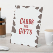 Cowboy Rodeo Western Karten und Geschenke Party Sockelschild (In SItu)