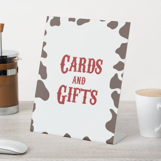 Cowboy Rodeo Western Karten und Geschenke Party Sockelschild (In SItu)