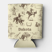 Cowboy Rodeo Western Personalisiert Dosenkühler (Vorderseite)