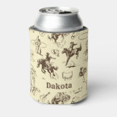 Cowboy Rodeo Western Personalisiert Dosenkühler (Kanne Rückseite)