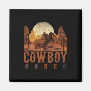 Cowboy Rodeo Western Texan Geschenk Horseck Riding Magnet