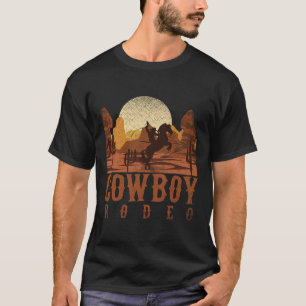 Cowboy Rodeo Western Texan Geschenk Horseck Riding T-Shirt