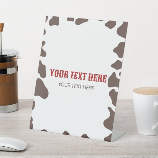 Cowboy Rodeo Western Wild West Custom Party Sockelschild (In SItu)