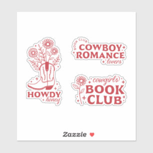 Cowboy Romance Liebhaber Buchklubangebote Aufkleber