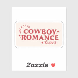 Cowboy Romance Liebhaber des Buchclubs Aufkleber