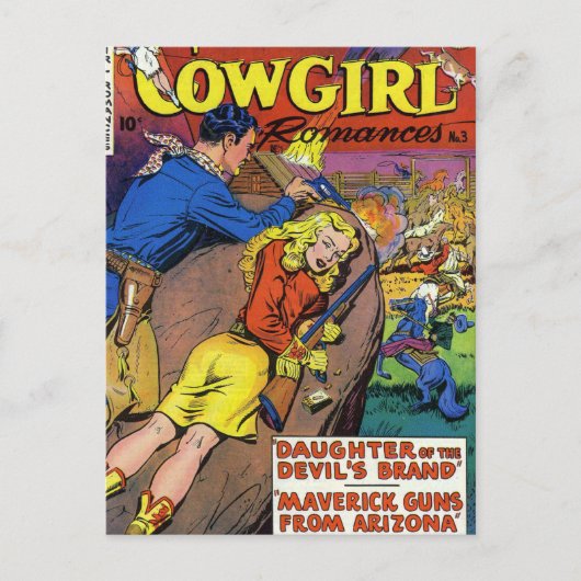 Cowboy Romances Postkarte (Vorderseite)