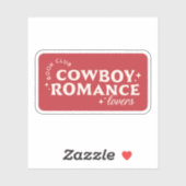Cowboy Romantik Bücher ästhetisch Aufkleber (Blatt)