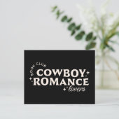 Cowboy Romantik Bücher ästhetisch Postkarte (Stehend Vorderseite)