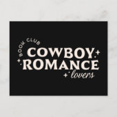 Cowboy Romantik Bücher ästhetisch Postkarte (Vorderseite)