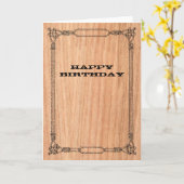 Cowboy Rope Frame Geburtstag Karte (Gelbe Blume)