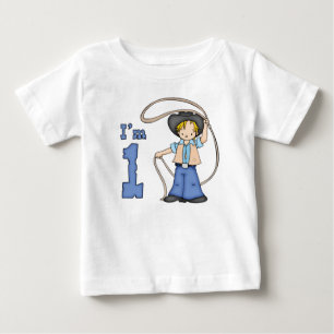 Cowboy Roper 1. Geburtstag Baby T-shirt