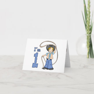 Cowboy Roper 1. Geburtstag Einladung