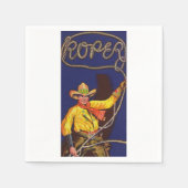 Cowboy Roper Paper Napkins Serviette (Vorderseite)