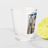 Cowboy Roping Cattle Schnapsglas (Links)