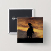 Cowboy Roping Flair Button (Vorne & Hinten)