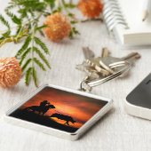 Cowboy Roping Key Chain Schlüsselanhänger (Seite)