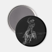 Cowboy Roping Magnet (Vorderseite/Rückseite)