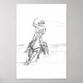 Cowboy Roping Poster (Vorne)