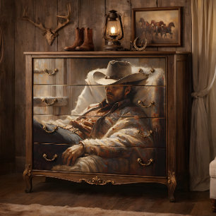 Cowboy Ruhend Decoupage Seidenpapier