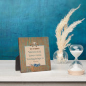 Cowboy Rustic Inspirational Tabletop Fotoplatte (InSitu)
