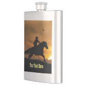 Cowboy Rustic Rugged Flachmann (Links)