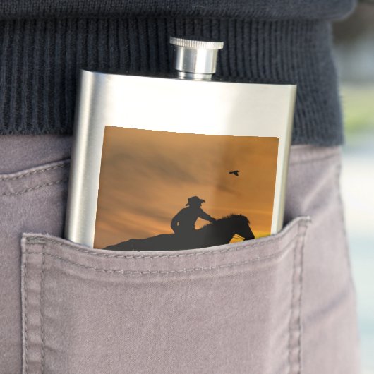 Cowboy Rustic Rugged Flachmann (Beispiel)