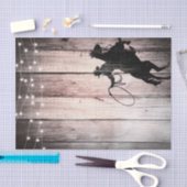 Cowboy Rustic Wood Barn Country Party Wild West Seidenpapier (Handwerk)