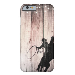 Cowboy Rustic Wood Barn Country Wild West Barely There iPhone 6 Hülle