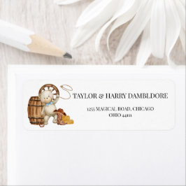 Cowboy Rustikale Babydusche Rücksendeadresse