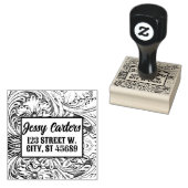 Cowboy Rustikaler Western Land geschossenes Leder Gummistempel (Stempel)