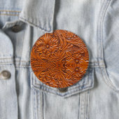 Cowboy Rustikaler Western mit handgefertigtem Lede Button (Beispiel)