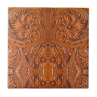 Cowboy Rustikaler Western mit handgefertigtem Lede