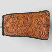 Cowboy Rustikaler Western mit handgefertigtem Lede Golf Headcover (Vorderseite)