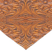 Cowboy Rustikaler Western mit handgefertigtem Lede Kurzer Tischläufer (Ecke)