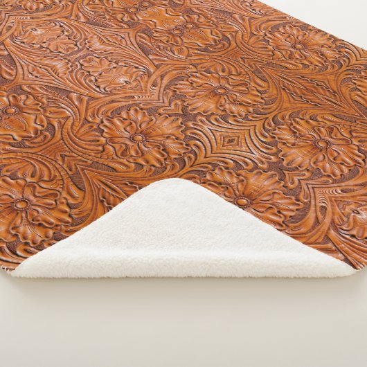 Cowboy Rustikaler Western mit handgefertigtem Lede Sherpadecke (3/4)