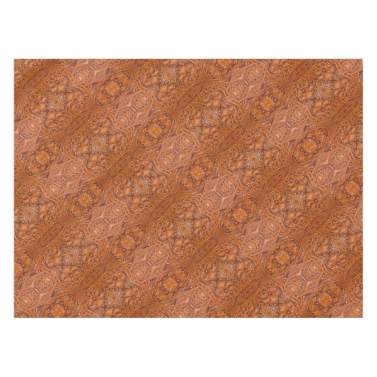 Cowboy Rustikaler Western mit handgefertigtem Lede Tischdecke (Vorderseite (Horizontal))