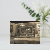 Cowboy Saloon Postkarte (Stehend Vorderseite)