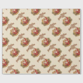 Cowboy Santa Claus Geschenkpapier (Flach)