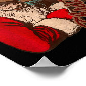 Cowboy Santa Claus Merry Christmas Western Country Poster (Ecke)