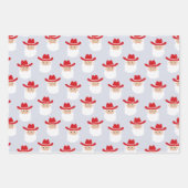 Cowboy Santa Claus Western Christmas Geschenkpapier Set (Vorderseite)