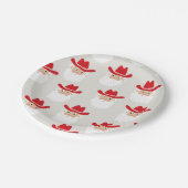 Cowboy Santa Claus Western Christmas Pappteller (Schrägansicht)