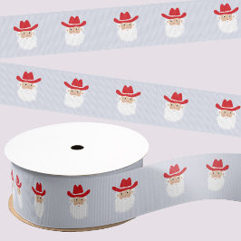 Cowboy Santa Claus Western Christmas Ripsband